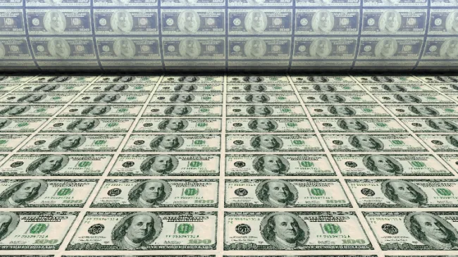 printing 100 dollar bills